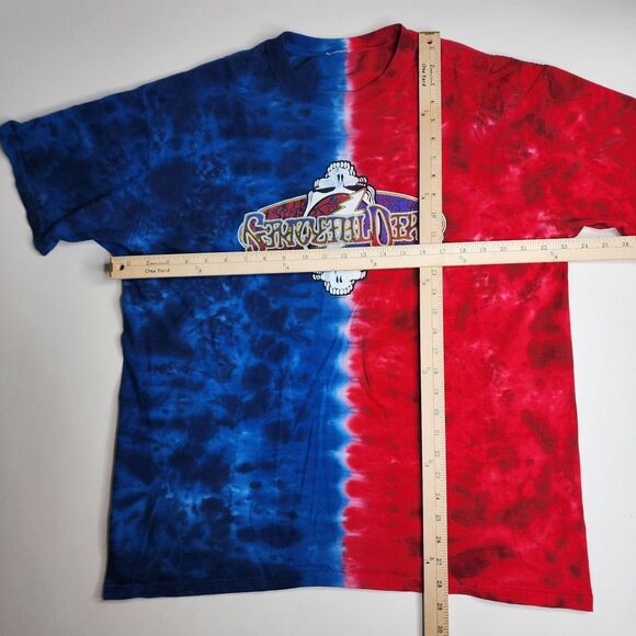 Vintage 2003 Grateful Dead Red White & Blue‎ Tie Dye Shirt Double Sided Size XL - Picture 7 of 8